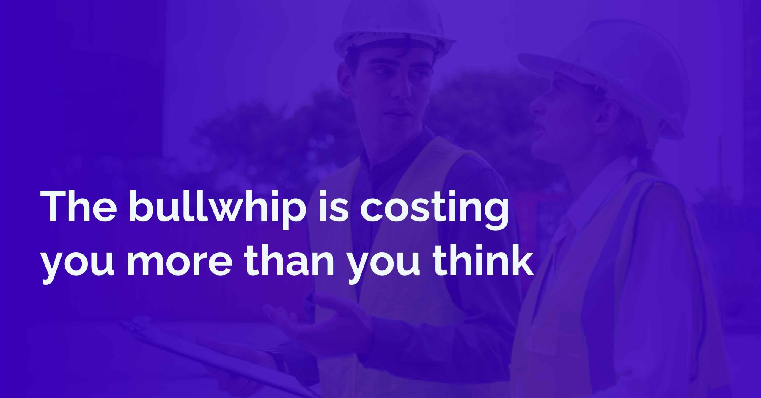 The bullwhip is costing you more than you think
