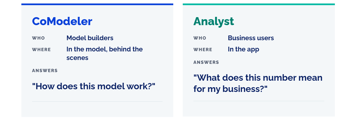 CoModeler vs Analyst